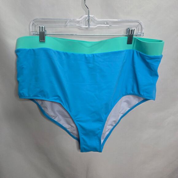 Tempt Me Women Plus Size High Waisted Bikini Bandeau Two Piece Swimsuit 22W-NEW - Picture 12 of 16